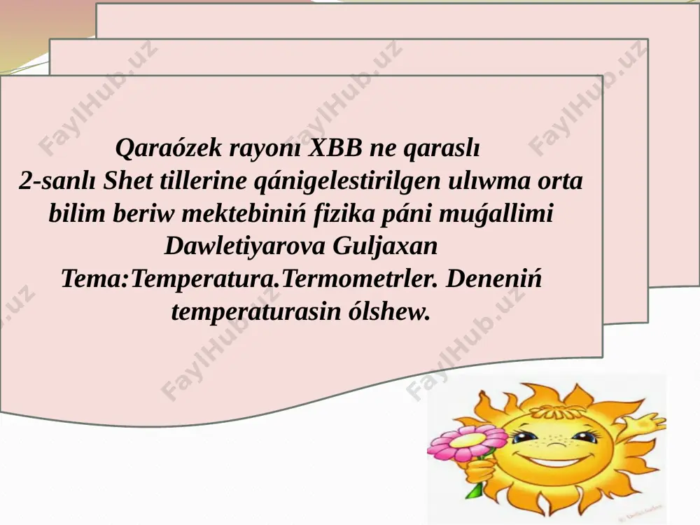 temperatura 6 kl — PPTX