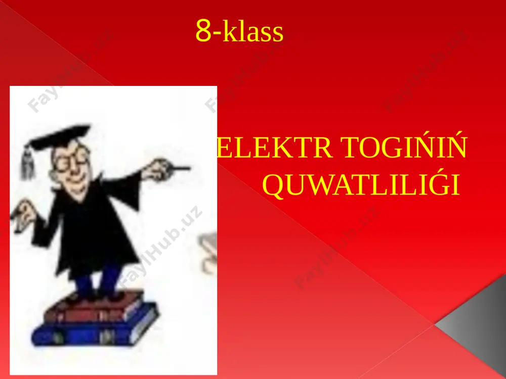 34-tema elektr tokinin' quwatlilig'i — PPTX