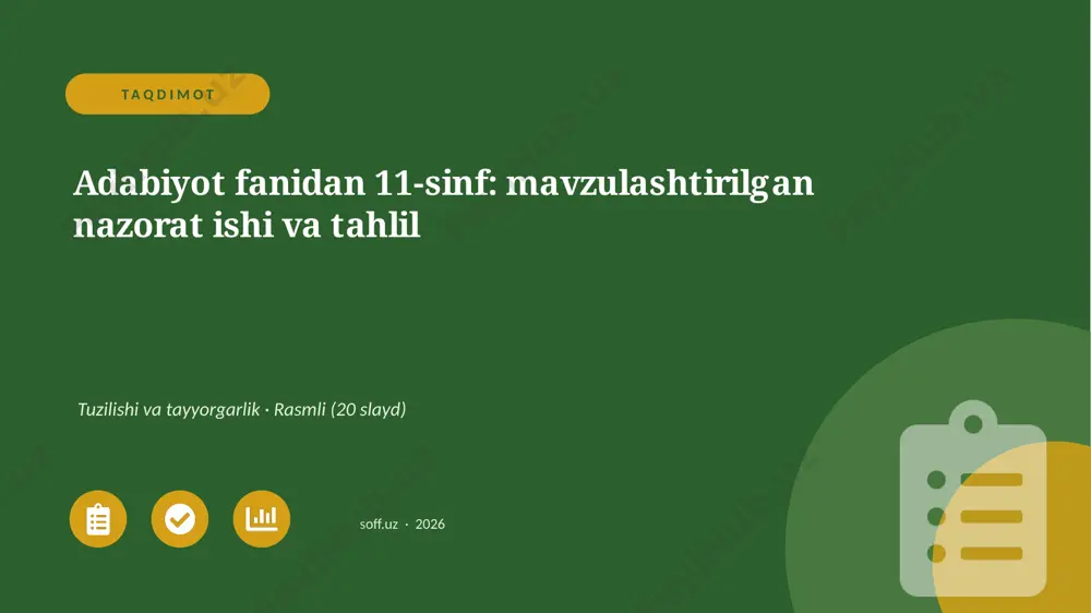 0606_v1_adabiyot_fanidan_11_sinf_mavzulash — PPTX