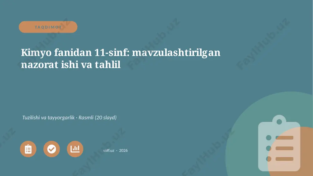 0668_v1_kimyo_fanidan_11_sinf_mavzulashtir — PPTX