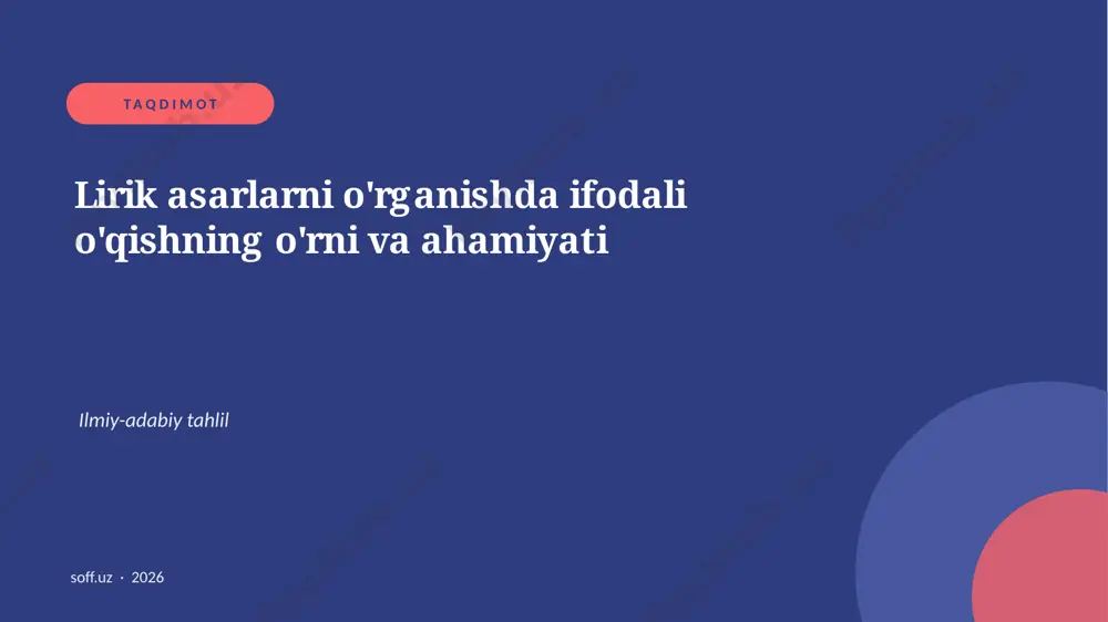 74_ifodali_oqish — PPTX