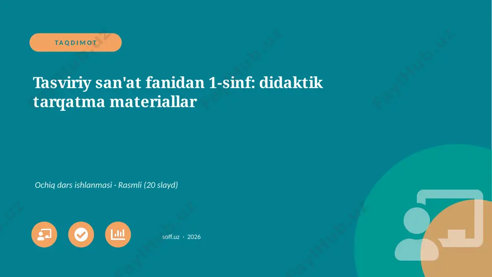 0891_v1_tasviriy_sanat_fanidan_1_sinf_dida — PPTX
