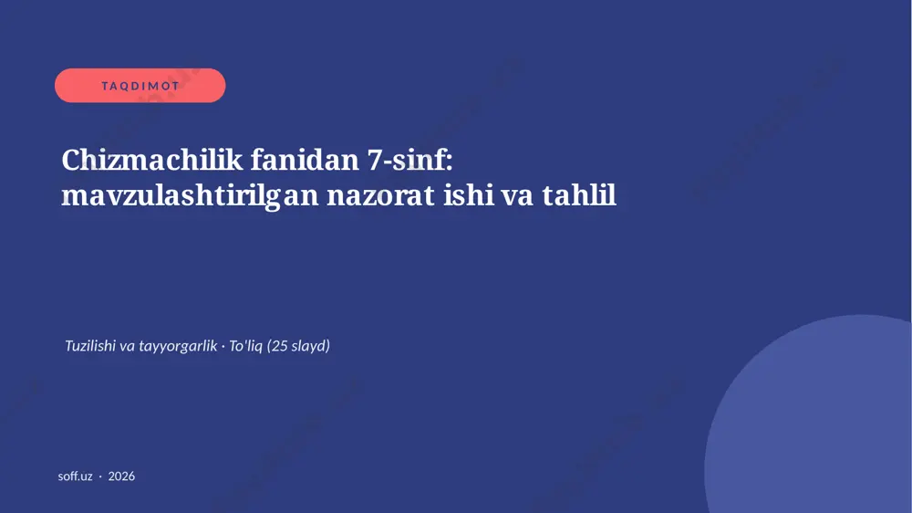 0708_v2_chizmachilik_fanidan_7_sinf_mavzul — PPTX