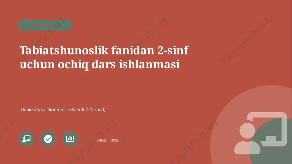 0157_v1_tabiatshunoslik_fanidan_2_sinf_uch — PPTX