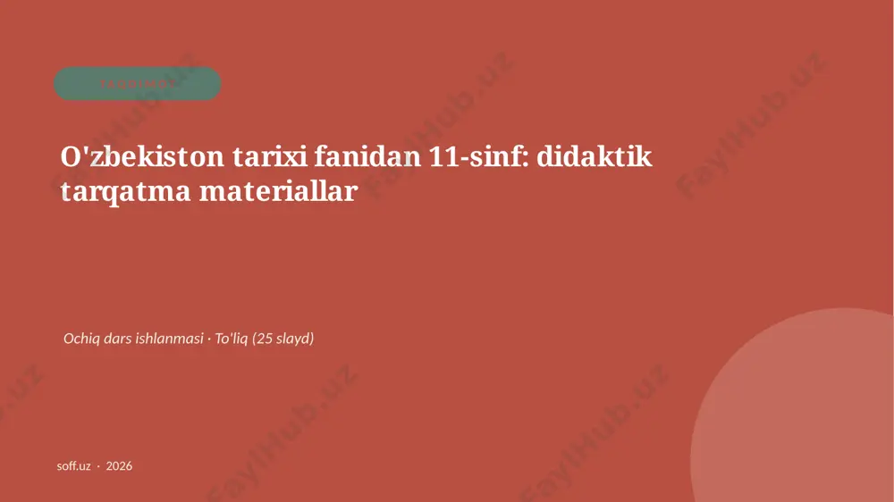 0802_v2_ozbekiston_tarixi_fanidan_11_sinf_ — PPTX