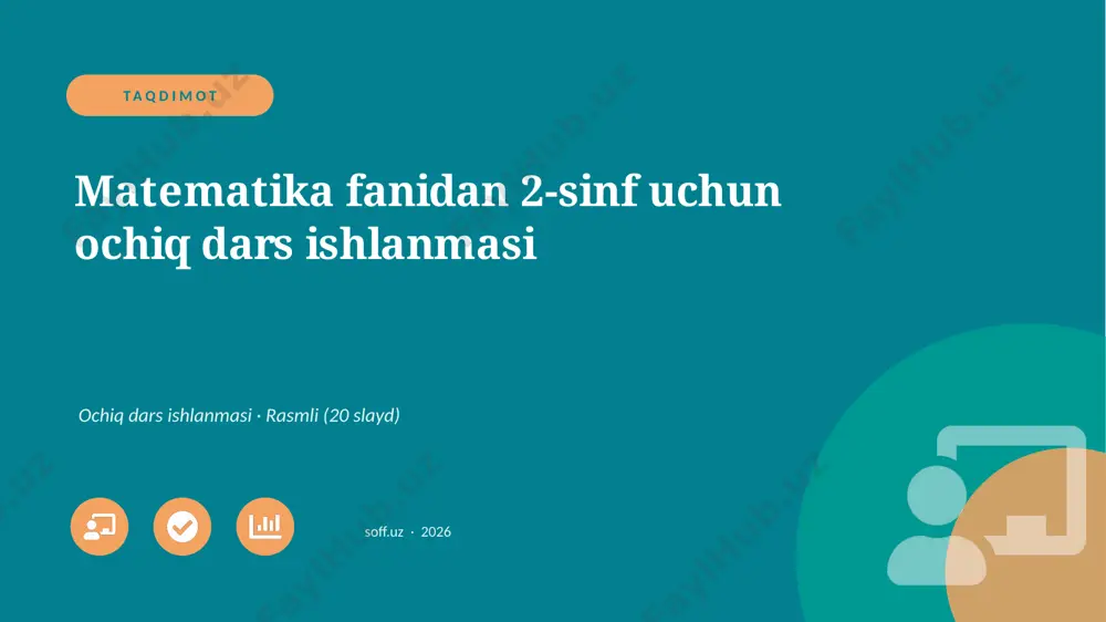 0051_v1_matematika_fanidan_2_sinf_uchun_oc — PPTX