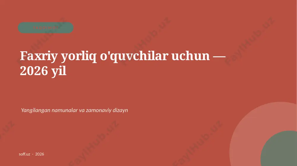 08_faxriy_yorliq_2026 — PPTX
