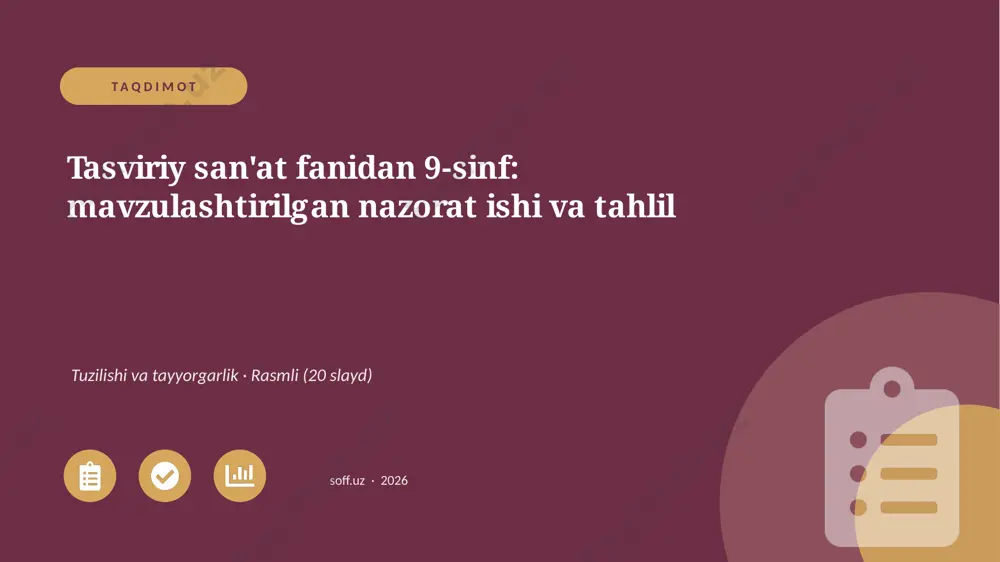 0732_v1_tasviriy_sanat_fanidan_9_sinf_mavz — PPTX