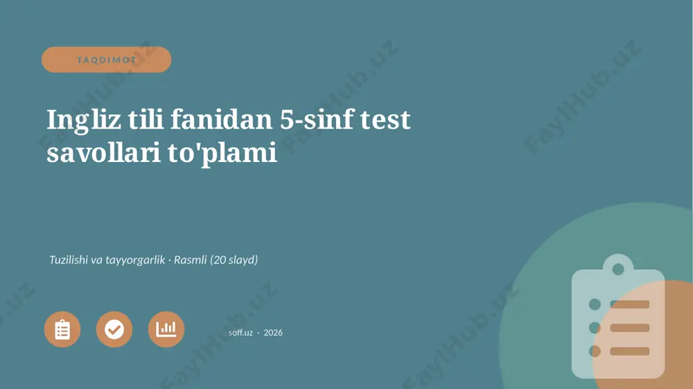0238_v1_ingliz_tili_fanidan_5_sinf_test_sa — PPTX