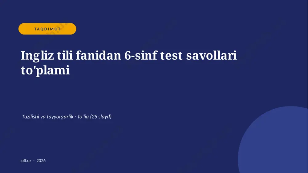 0239_v2_ingliz_tili_fanidan_6_sinf_test_sa — PPTX
