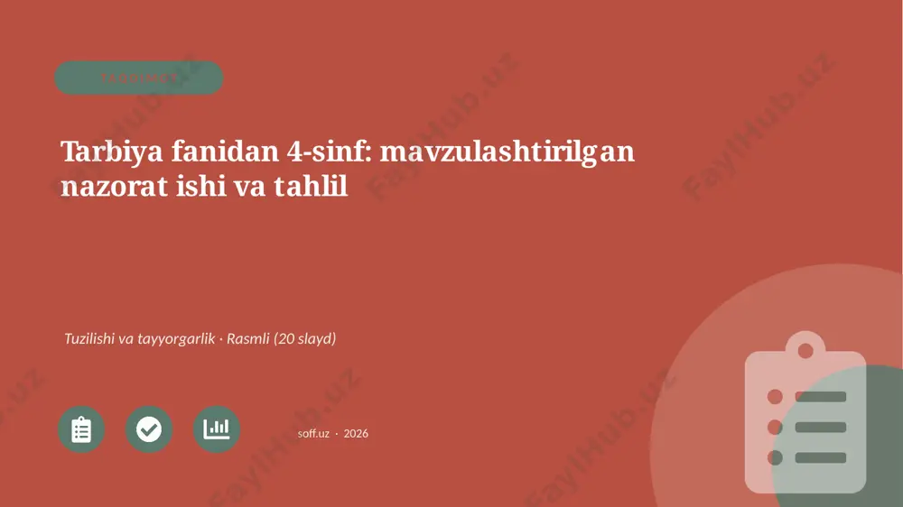 0687_v1_tarbiya_fanidan_4_sinf_mavzulashti — PPTX