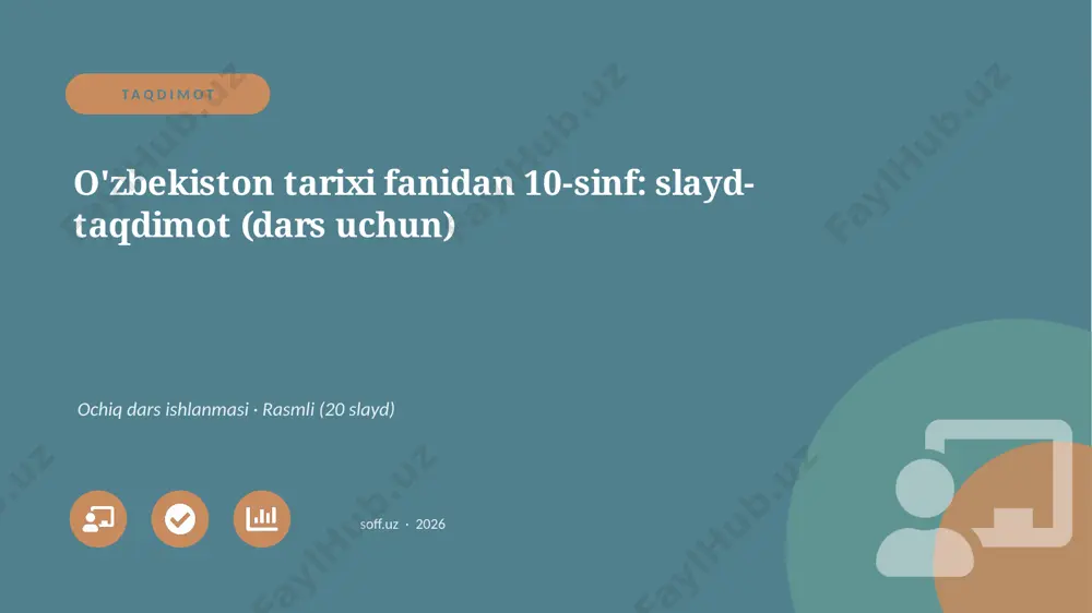 0968_v1_ozbekiston_tarixi_fanidan_10_sinf_ — PPTX