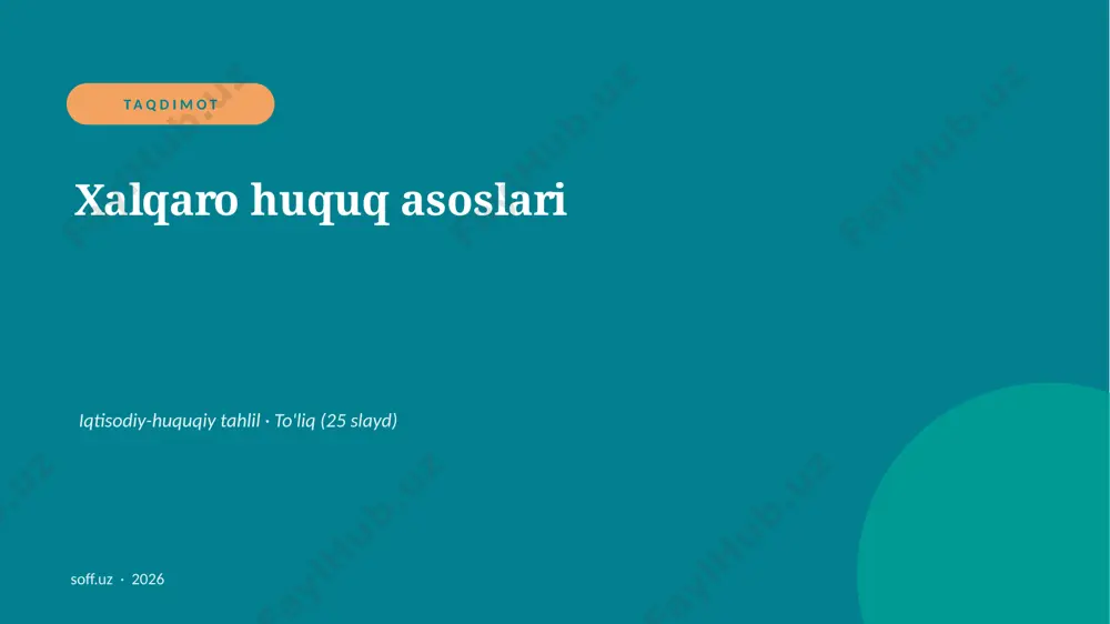 0386_v2_xalqaro_huquq_asoslari — PPTX