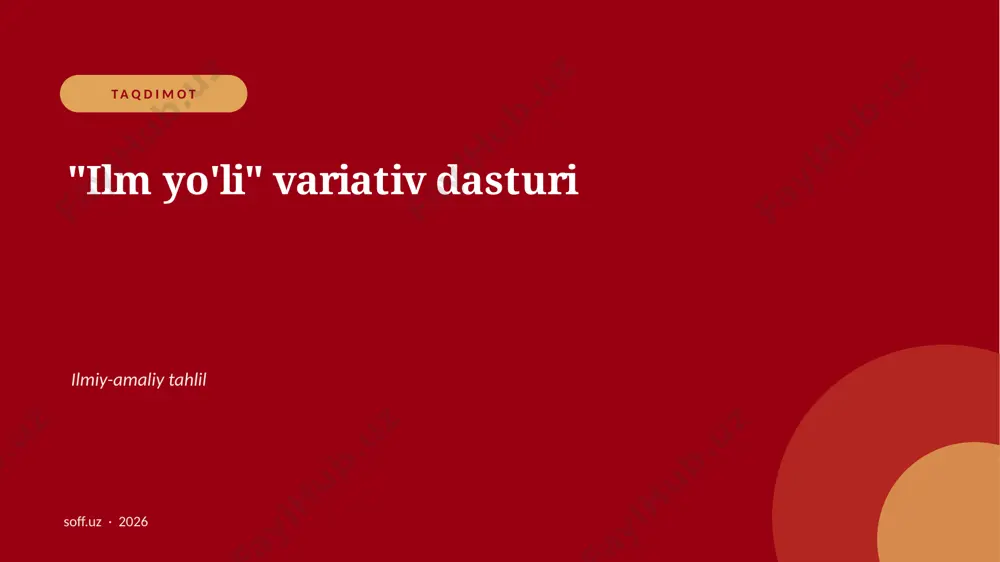 36_variativ_dastur — PPTX