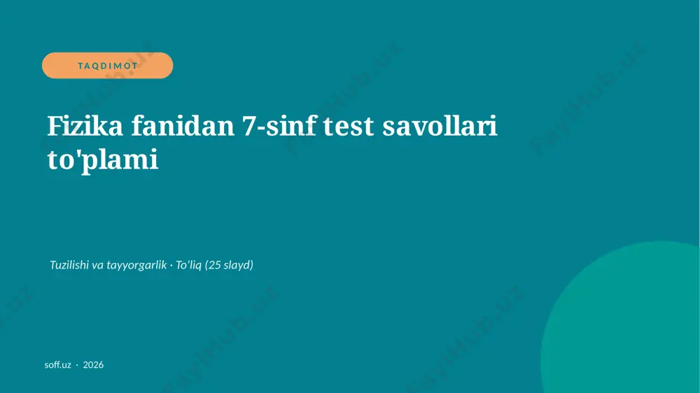0266_v2_fizika_fanidan_7_sinf_test_savolla — PPTX