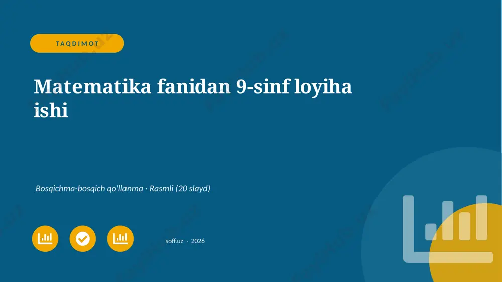 0300_v1_matematika_fanidan_9_sinf_loyiha_i — PPTX