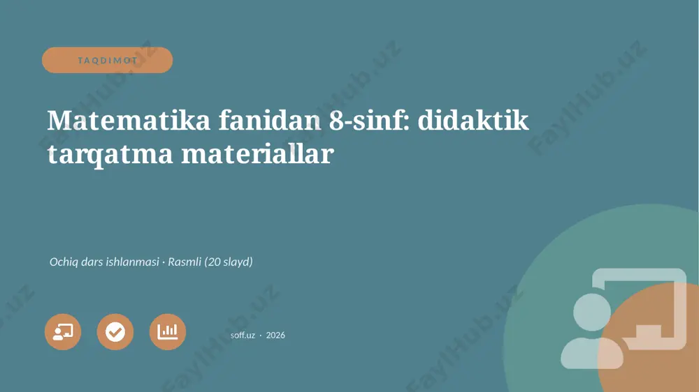 0748_v1_matematika_fanidan_8_sinf_didaktik — PPTX
