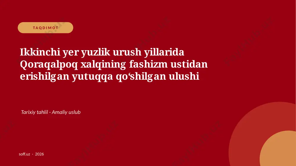 080_v2_ikkinchi_yer_yuzlik_urush_yillarida_qo — PPTX