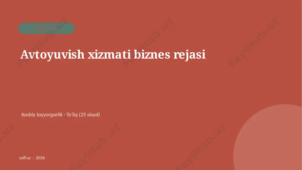 0502_v2_avtoyuvish_xizmati_biznes_rejasi — PPTX