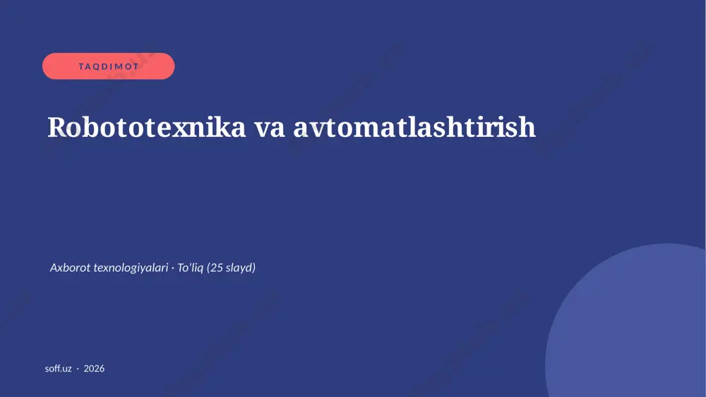 0468_v2_robototexnika_va_avtomatlashtirish — PPTX