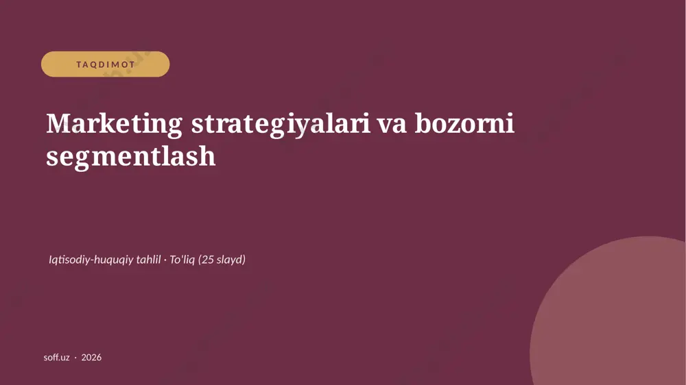 0357_v2_marketing_strategiyalari_va_bozorn — PPTX