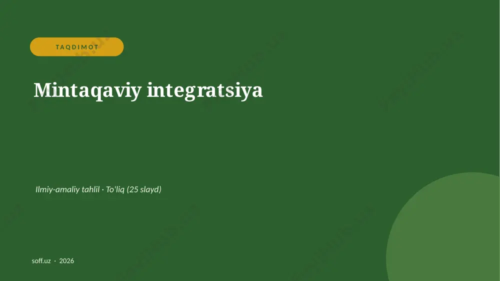 0451_v2_mintaqaviy_integratsiya — PPTX
