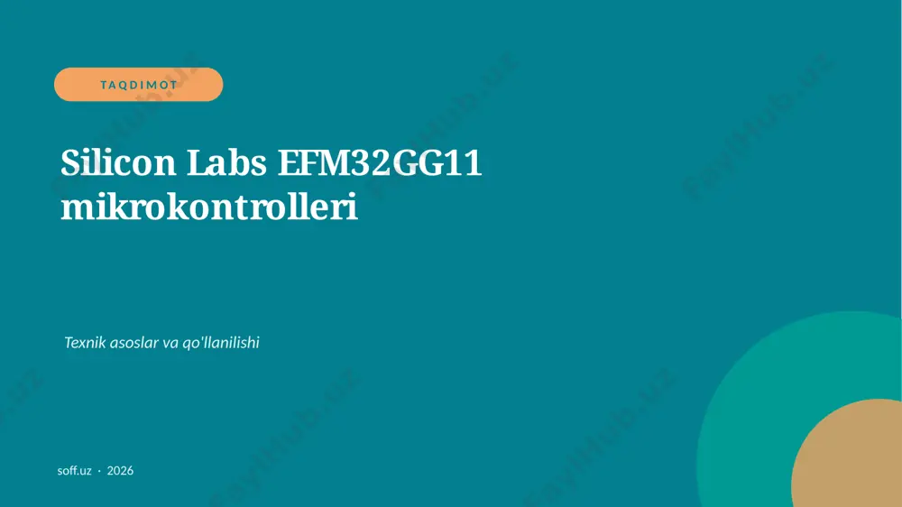 72_efm32gg11_mikrokontrolleri — PPTX