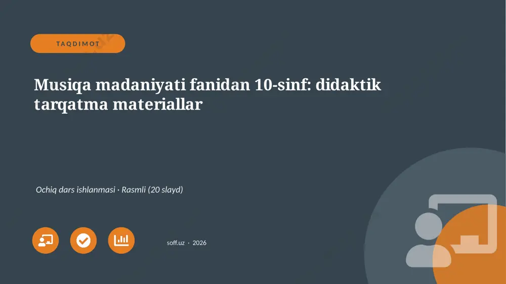 0889_v1_musiqa_madaniyati_fanidan_10_sinf_ — PPTX