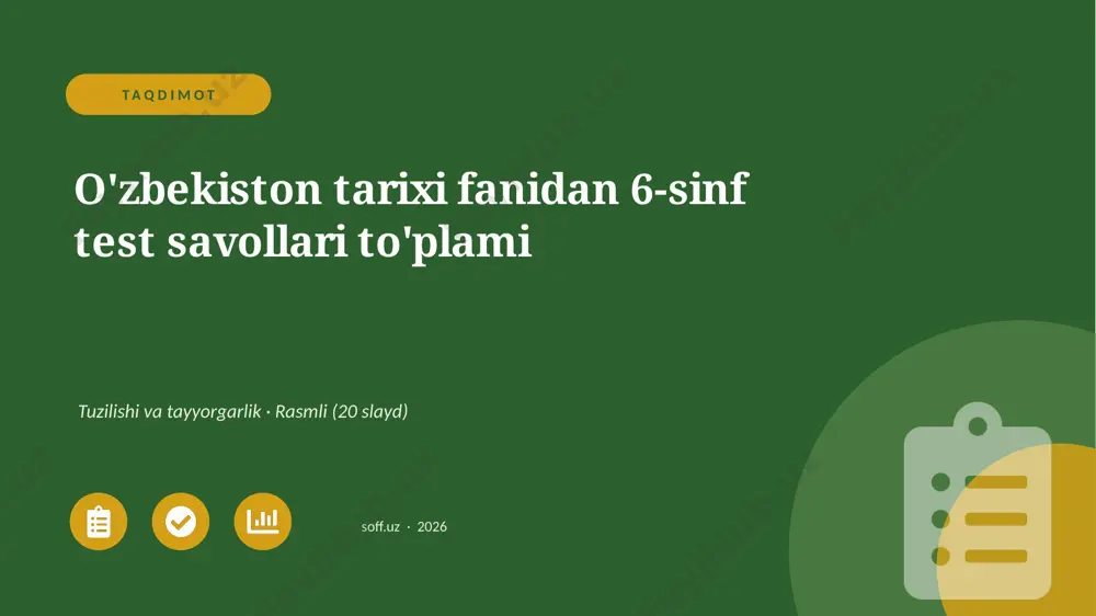 0246_v1_ozbekiston_tarixi_fanidan_6_sinf_t — PPTX