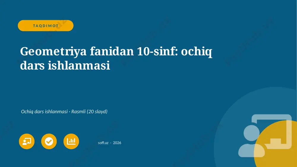 01020_geometriya_fanidan_10_sinf_ochiq_dars_is — PPTX