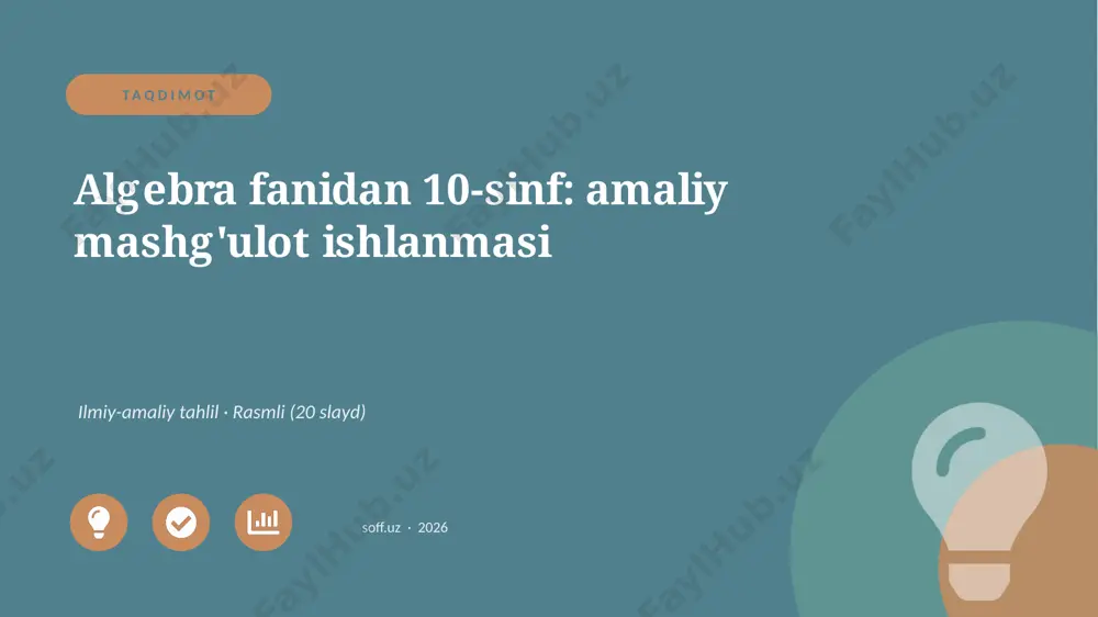03158_algebra_fanidan_10_sinf_amaliy_mashgulot — PPTX