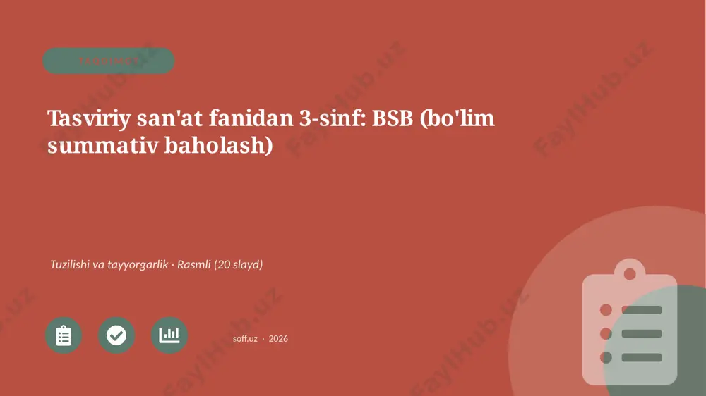01797_tasviriy_sanat_fanidan_3_sinf_bsb_bolim — PPTX