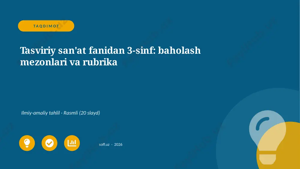 03940_tasviriy_sanat_fanidan_3_sinf_baholash_m — PPTX