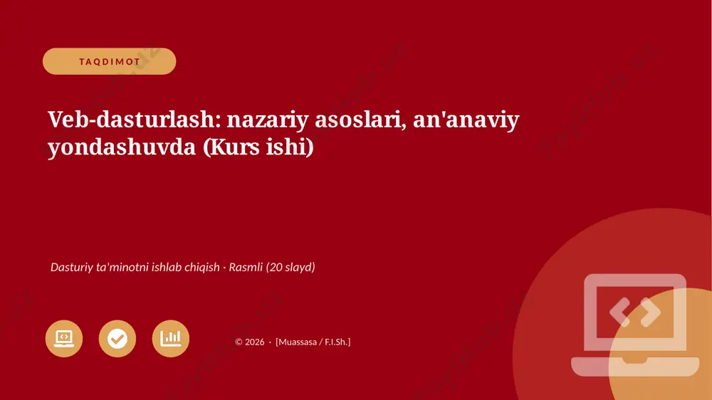 00855_veb_dasturlash_nazariy_asoslari_ananaviy — PPTX