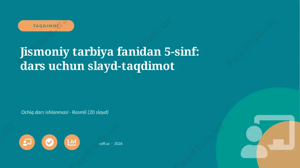 02281_jismoniy_tarbiya_fanidan_5_sinf_dars_uch — PPTX