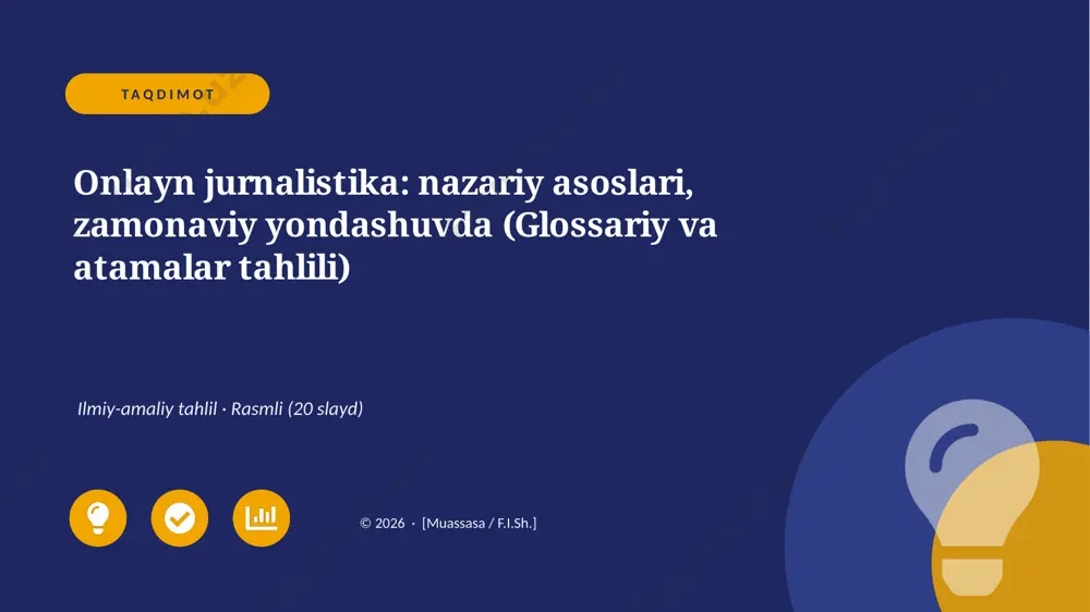 03894_onlayn_jurnalistika_nazariy_asoslari_zam — PPTX