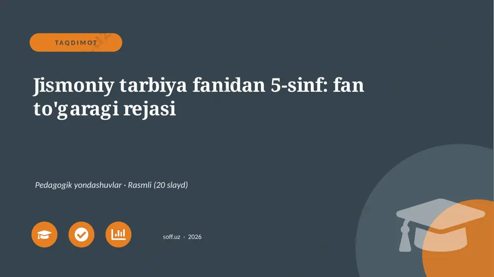 02699_jismoniy_tarbiya_fanidan_5_sinf_fan_toga — PPTX