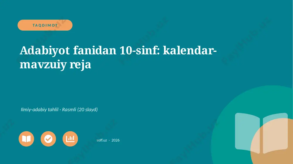 04021_adabiyot_fanidan_10_sinf_kalendar_mavzui — PPTX