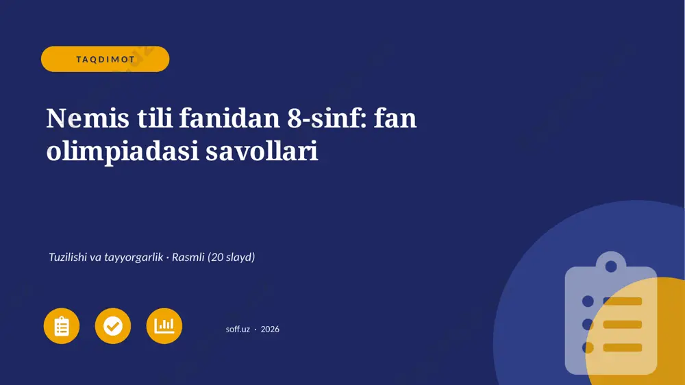 02794_nemis_tili_fanidan_8_sinf_fan_olimpiadas — PPTX