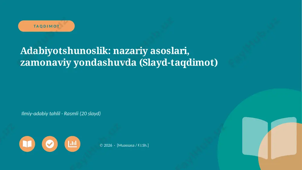 03031_adabiyotshunoslik_nazariy_asoslari_zamon — PPTX