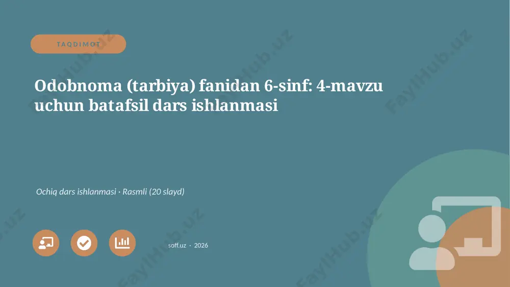 04948_odobnoma_tarbiya_fanidan_6_sinf_4_mavzu_ — PPTX