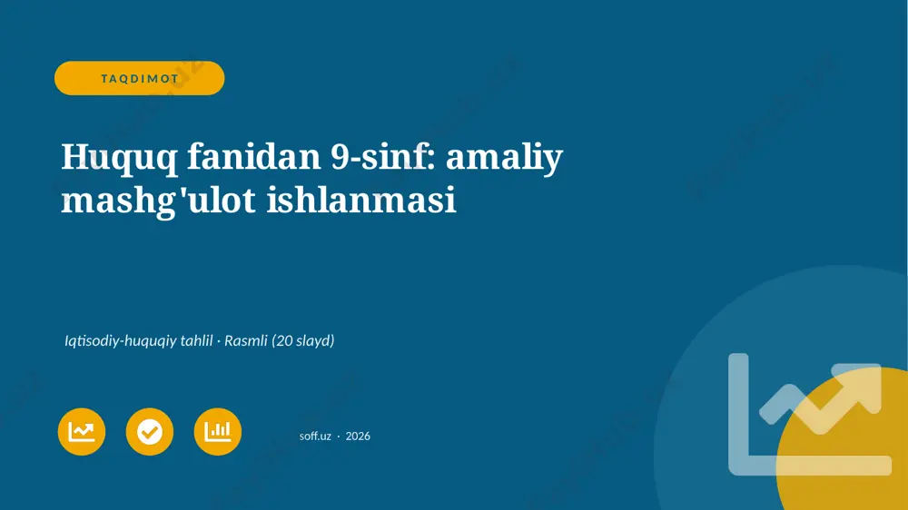 03350_huquq_fanidan_9_sinf_amaliy_mashgulot_is — PPTX