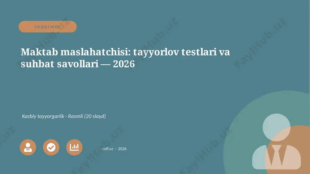 00038_maktab_maslahatchisi_tayyorlov_testlari_ — PPTX
