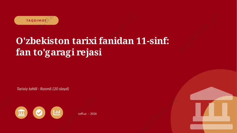 02595_ozbekiston_tarixi_fanidan_11_sinf_fan_to — PPTX