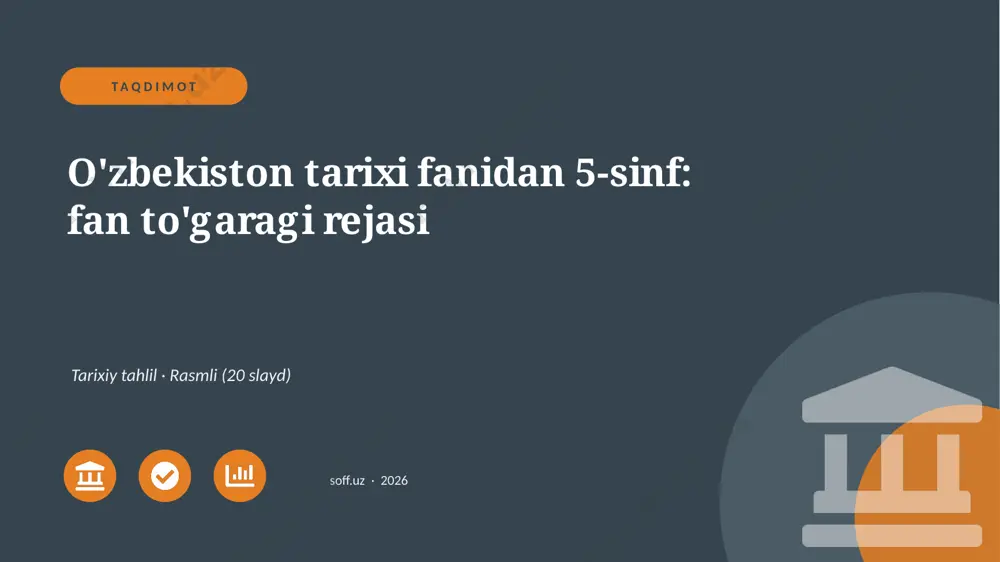 02589_ozbekiston_tarixi_fanidan_5_sinf_fan_tog — PPTX