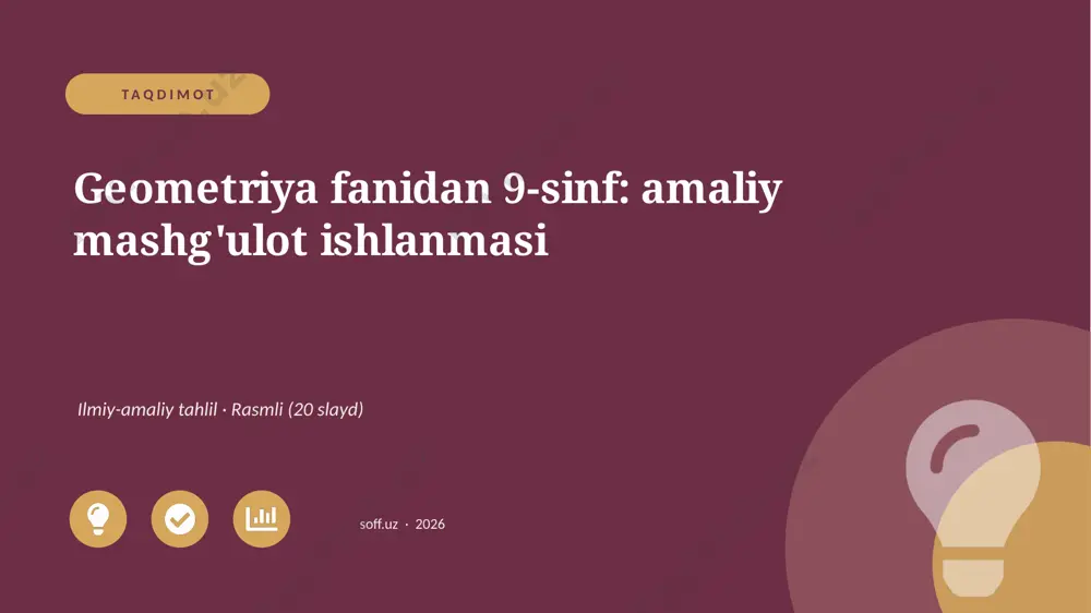 03162_geometriya_fanidan_9_sinf_amaliy_mashgul — PPTX