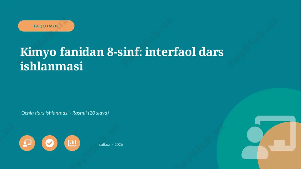 03461_kimyo_fanidan_8_sinf_interfaol_dars_ishl — PPTX
