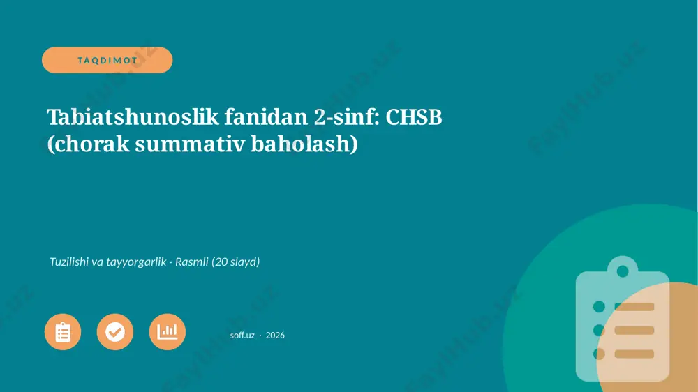 01961_tabiatshunoslik_fanidan_2_sinf_chsb_chor — PPTX