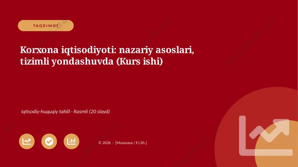 04255_korxona_iqtisodiyoti_nazariy_asoslari_ti — PPTX