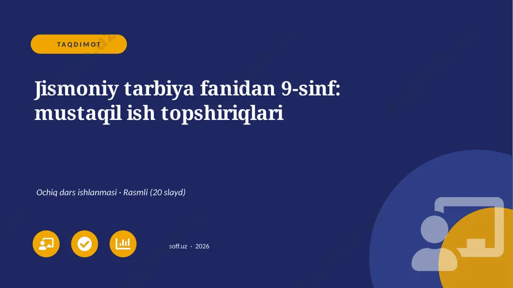 02494_jismoniy_tarbiya_fanidan_9_sinf_mustaqil — PPTX